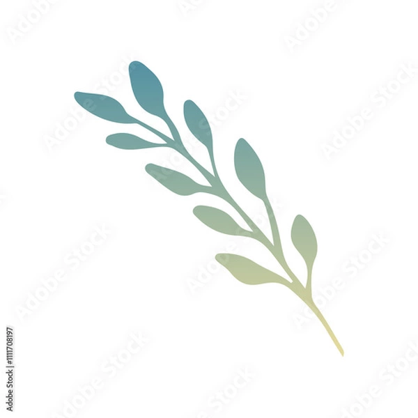 Fototapeta Minimal Leaf Design