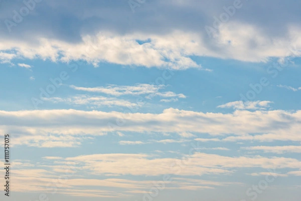 Fototapeta 12月の朝方の空と雲07