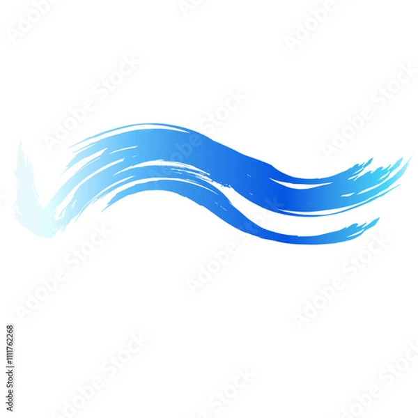 Fototapeta 勢いのある海・渦水・波しぶきのイラスト素材　ベクター