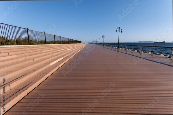 Obraz wooden bridge in the sea