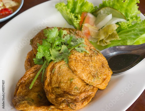 Obraz fried fish patty