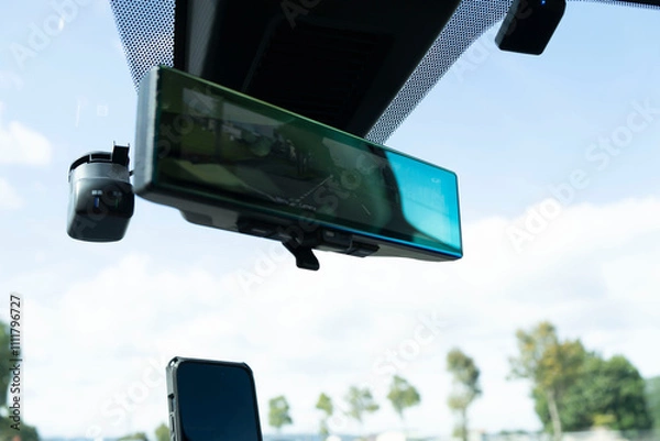 Obraz バックミラーモニター　ルームミラー　ルームミラーモニター ドライブレコーダー