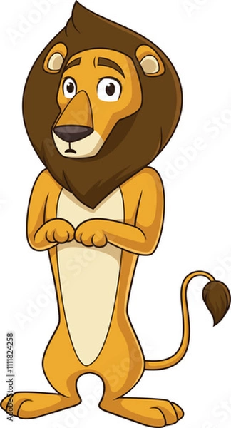 Obraz Cowardly lion vector image