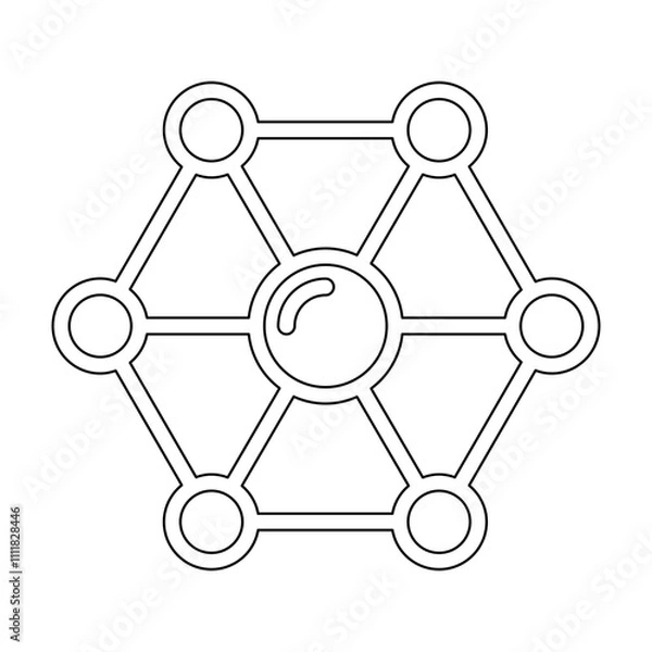 Fototapeta Title+ in line style