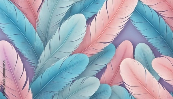 Obraz feathers background