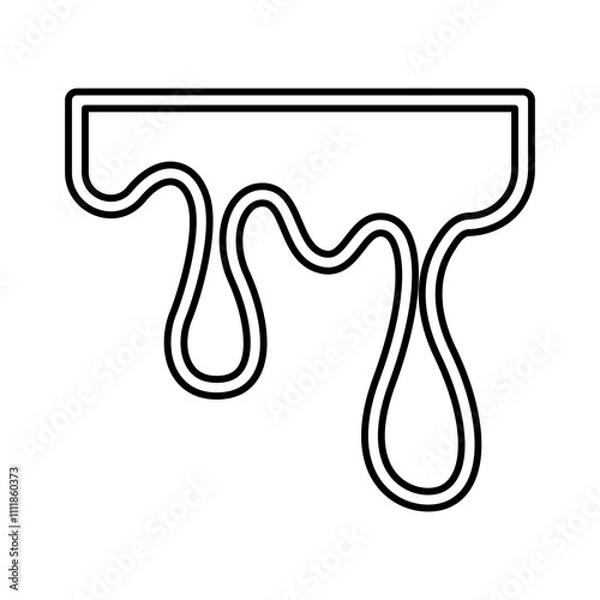 Fototapeta Liquid icon in line style