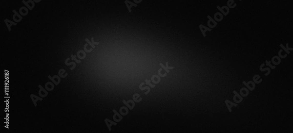 Fototapeta abstract glowing wave light gray grainy texture  on black background 