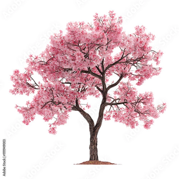 Obraz pink sakura isolated on transparent background