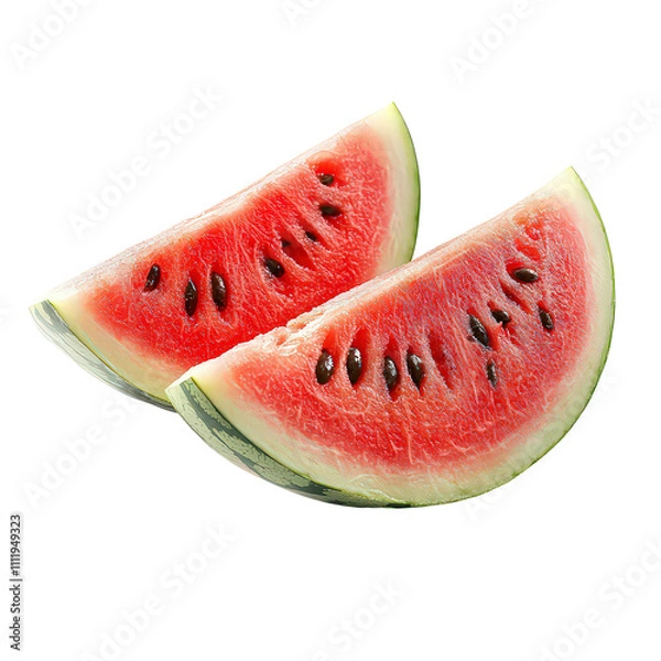 Obraz slices watermelon isolated on transparent background