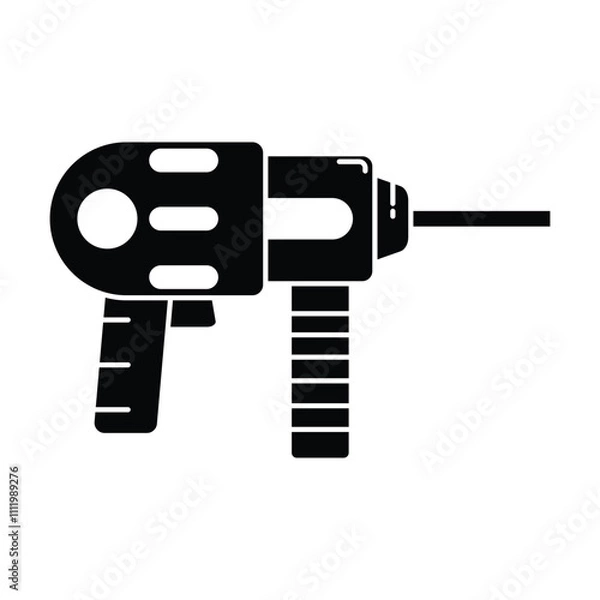Obraz Nail gun icon vector on white background