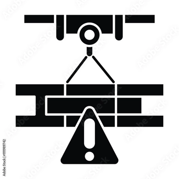 Fototapeta Overhead icon vector on white background