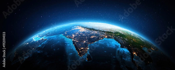 Obraz India at night