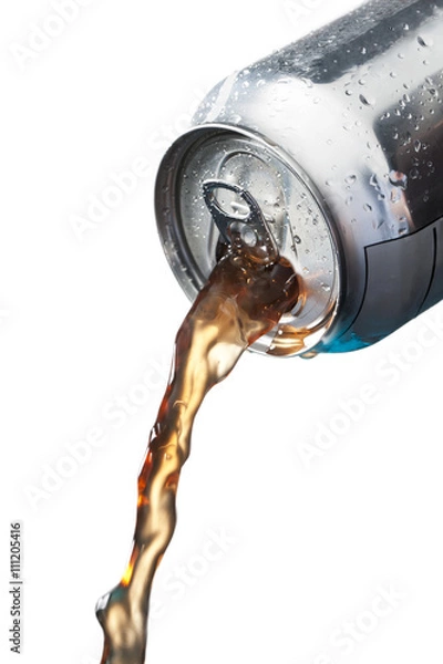 Obraz pouring soft drinks in can