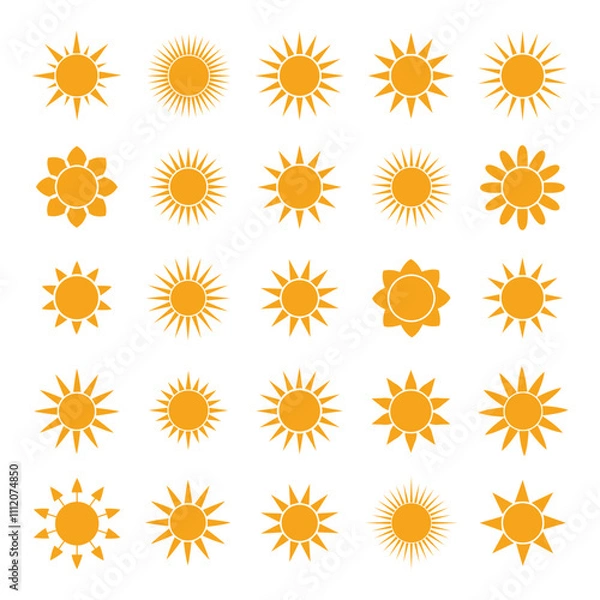 Obraz Sun icons Variety vector template.