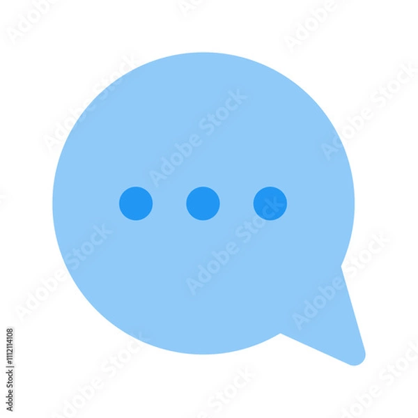 Obraz chat bubble flat icon