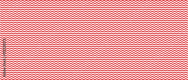 Obraz Wave lines pattern background seamless vector as zigzag stroke texture , undulate squiggle simple backdrop stripes element repeated image clip art. vector illustration.