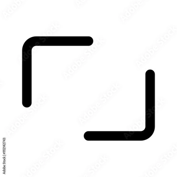 Obraz full screen line icon