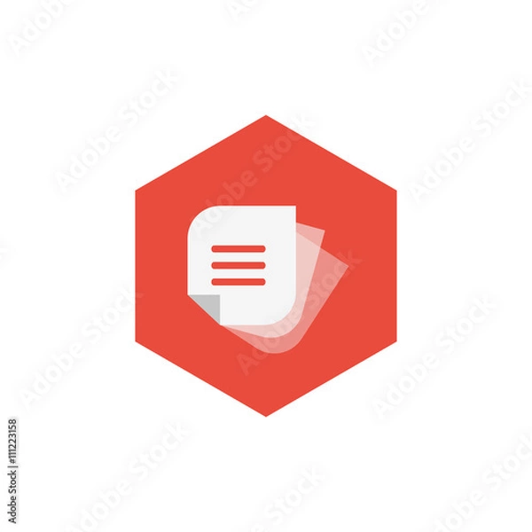 Obraz document logo icon vector