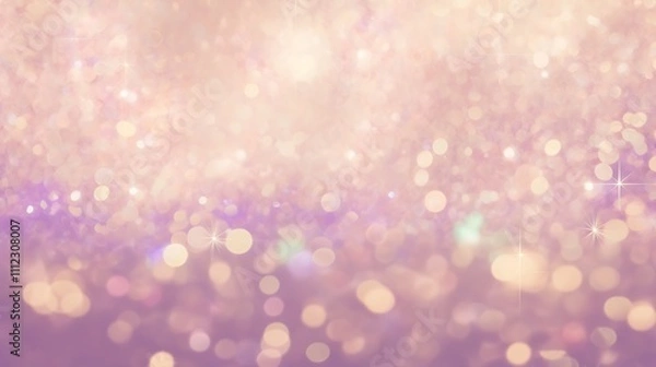 Fototapeta Abstract Pastel Bokeh Background With Sparkling Lights