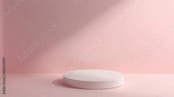 Obraz Floating white rectangular frame with a smooth background