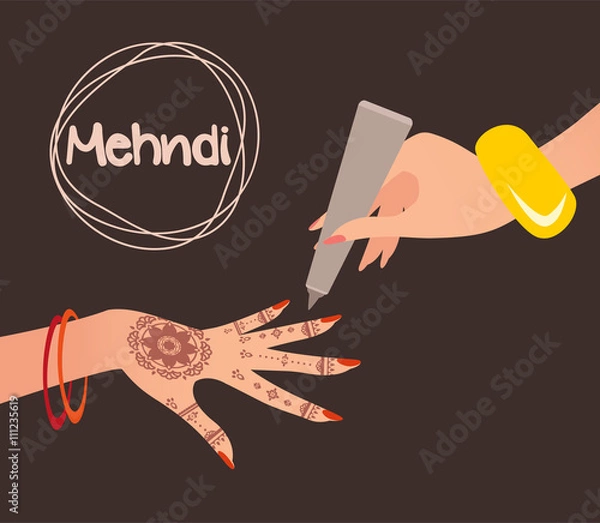 Obraz Mehndi draw