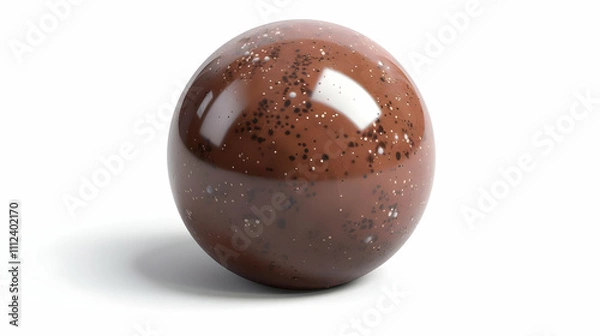 Obraz Brown Speckled 3D Sphere Illustration
