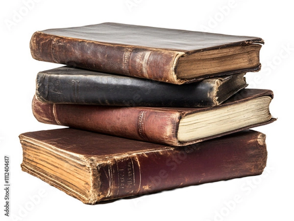 Fototapeta a stack of old books
