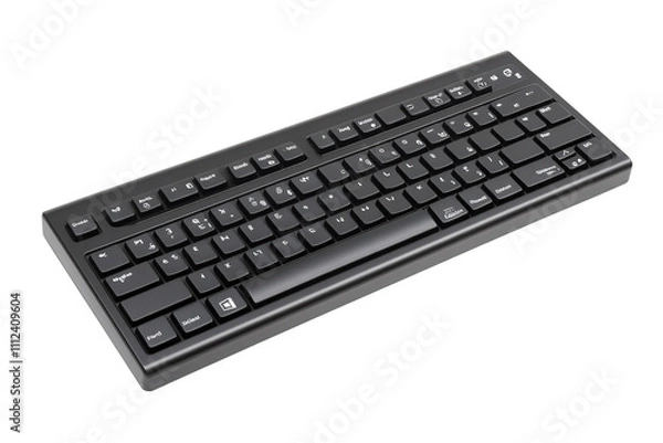 Fototapeta a black keyboard with white text