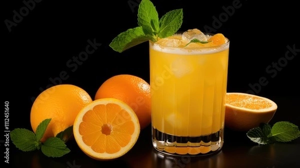 Fototapeta refreshing gold nugget mandarin