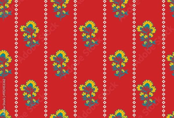 Obraz MUGHAL MOTIF SEAMLESS PATTERN TEXTILE DESIGN MOTIF