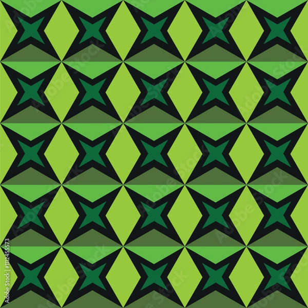 Obraz Seamless pattern with geometric shapes 