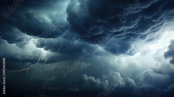 Fototapeta ominous texture clouds