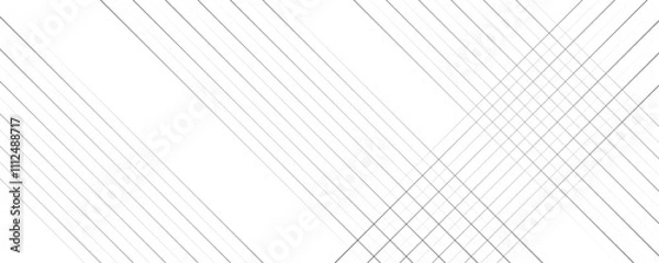 Fototapeta Abstract white and gray color geometric dynamic lines pattern transparent background design.