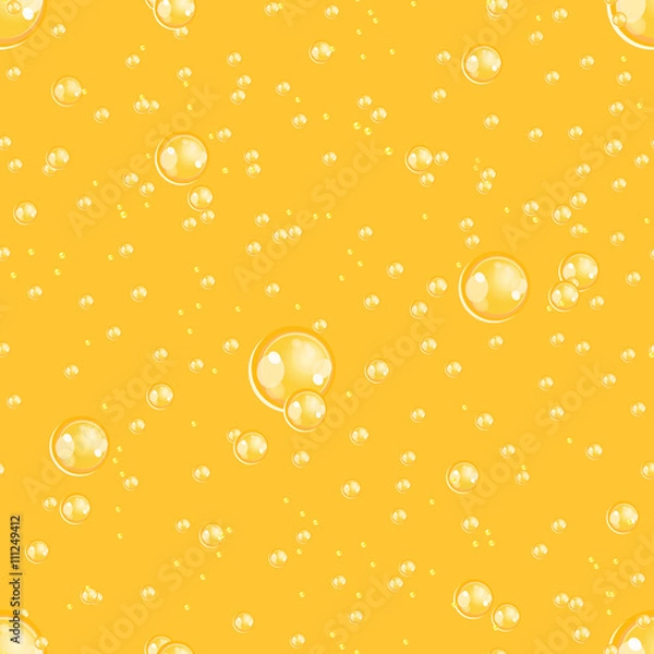 Fototapeta Seamless beer bubbles