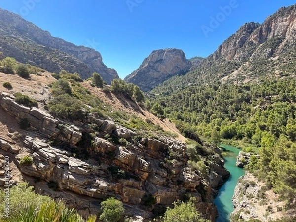 Fototapeta landscape in the mountains with rocks