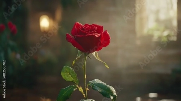 Obraz A beautiful rose, Close up.