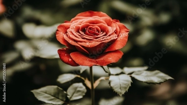 Obraz A beautiful rose, Close up.