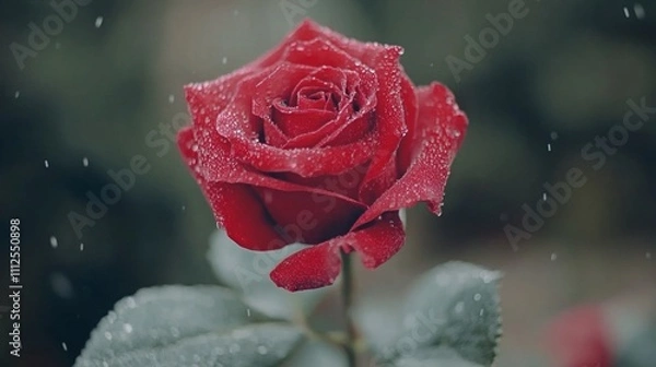 Obraz A beautiful rose, Close up.