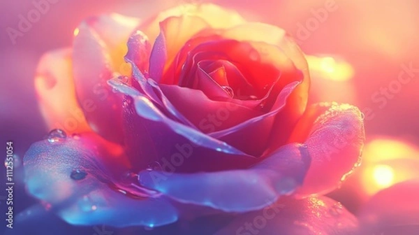 Obraz A beautiful rose, Close up.