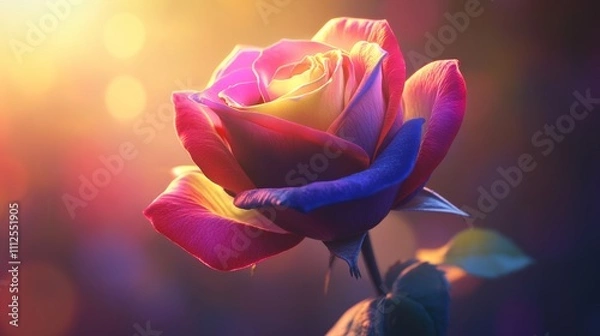 Obraz A beautiful rose, Close up.