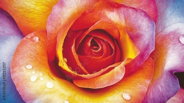 Obraz A beautiful rose, Close up.