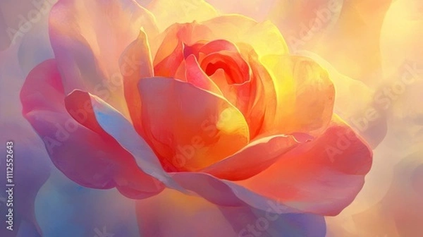 Obraz A beautiful rose, Close up.