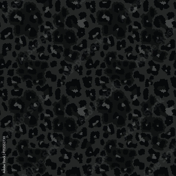 Obraz 
leopard black print seamless pattern