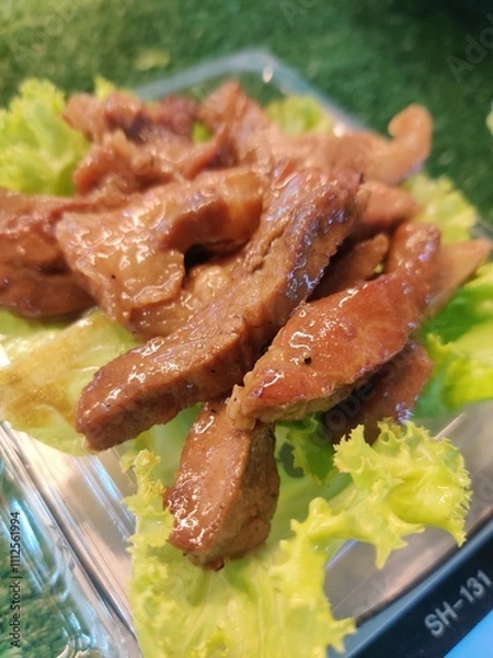 Obraz Thai-style grilled pork: A flavor explosion