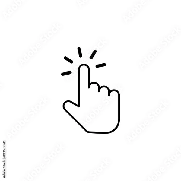 Fototapeta Cursor Hand Pointer Icon Mouse Click Icon
