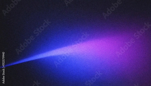 Fototapeta Abstract grainy grain background in dark purple, blue, and black, glowing noise light beam shapes, cosmic, Sci-fi, retro aurora effects, celestial atmosphere.
