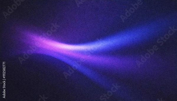 Fototapeta Abstract grainy grain background in dark purple, blue, and black, glowing noise light beam shapes, cosmic, Sci-fi, retro aurora effects, celestial atmosphere.