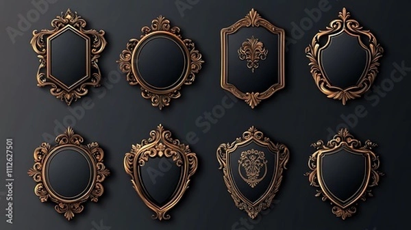 Fototapeta set of symbols