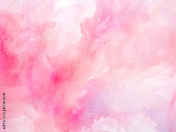 Fototapeta Soft Pink Abstract Watercolor Background