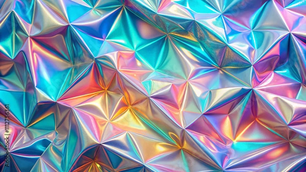 Obraz Holographic texture background beautiful colors